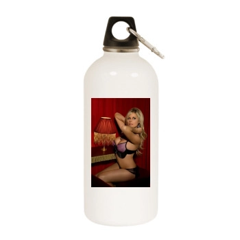 Abi Titmuss White Water Bottle With Carabiner