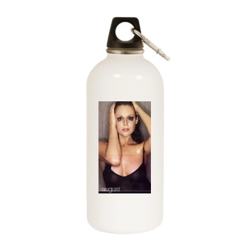 Abi Titmuss White Water Bottle With Carabiner