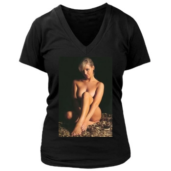 Abi Titmuss Women's Deep V-Neck TShirt