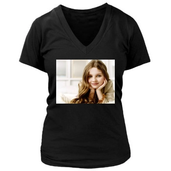 Abigail Breslin Women's Deep V-Neck TShirt