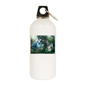 Abigail Breslin White Water Bottle With Carabiner