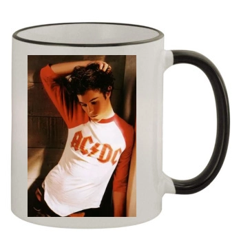 Adam Brody 11oz Colored Rim & Handle Mug