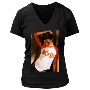 Adam Brody Women's Deep V-Neck TShirt