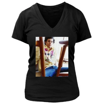 Adam Brody Women's Deep V-Neck TShirt