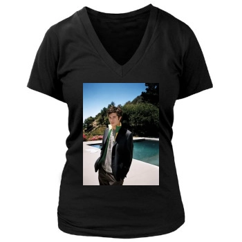 Adam Brody Women's Deep V-Neck TShirt