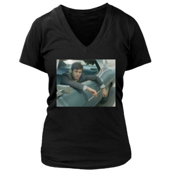 Adam Brody Women's Deep V-Neck TShirt