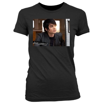 Adam Lambert Women's Junior Cut Crewneck T-Shirt