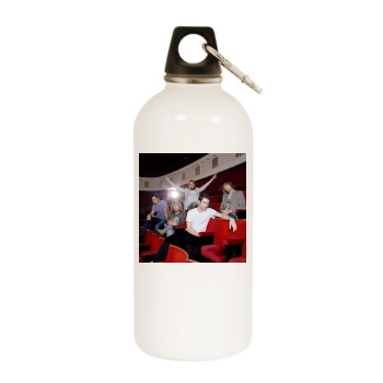 Adam Levine White Water Bottle With Carabiner