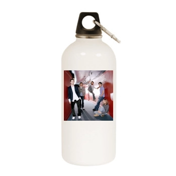 Adam Levine White Water Bottle With Carabiner