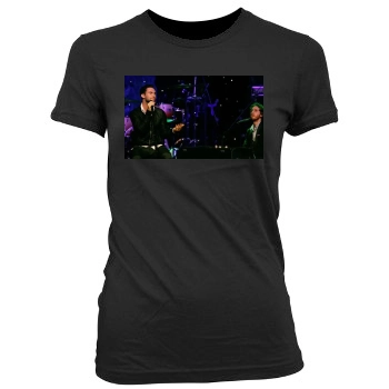 Adam Levine Women's Junior Cut Crewneck T-Shirt