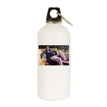 Adrien Brody White Water Bottle With Carabiner