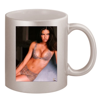 Adriana Lima 11oz Metallic Silver Mug