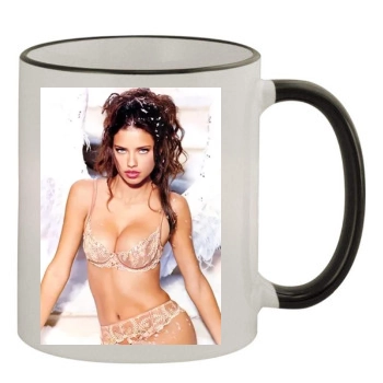 Adriana Lima 11oz Colored Rim & Handle Mug