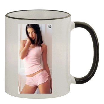 Adriana Lima 11oz Colored Rim & Handle Mug