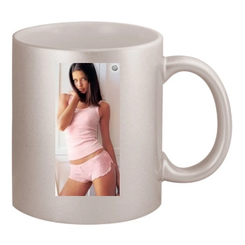 Adriana Lima 11oz Metallic Silver Mug