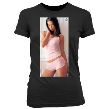 Adriana Lima Women's Junior Cut Crewneck T-Shirt