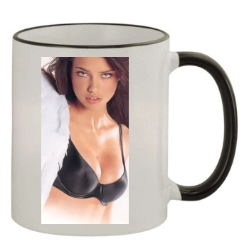 Adriana Lima 11oz Colored Rim & Handle Mug