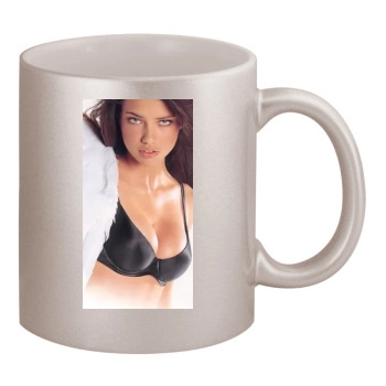 Adriana Lima 11oz Metallic Silver Mug