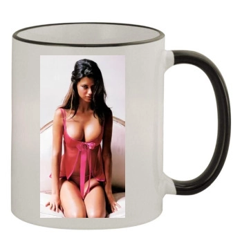 Adriana Lima 11oz Colored Rim & Handle Mug