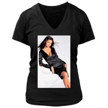 Adriana Lima Women's Deep V-Neck TShirt