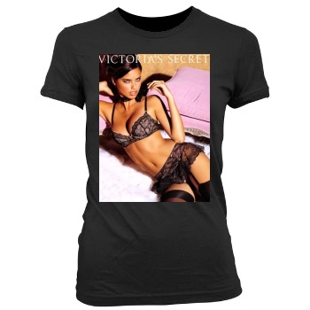 Adriana Lima Women's Junior Cut Crewneck T-Shirt