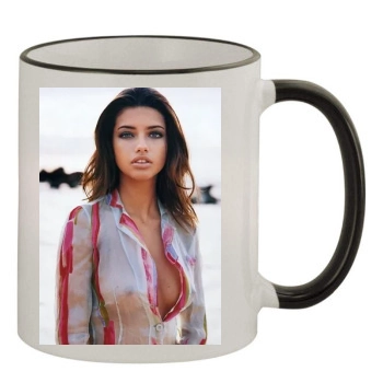 Adriana Lima 11oz Colored Rim & Handle Mug