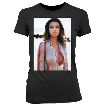 Adriana Lima Women's Junior Cut Crewneck T-Shirt