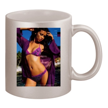 Adriana Lima 11oz Metallic Silver Mug