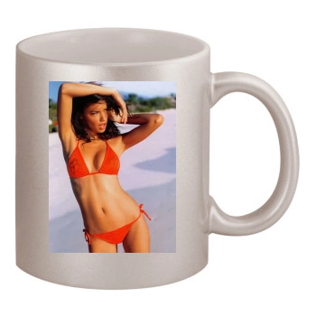 Adriana Lima 11oz Metallic Silver Mug