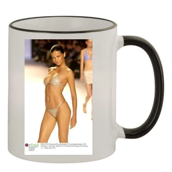 Adriana Lima 11oz Colored Rim & Handle Mug