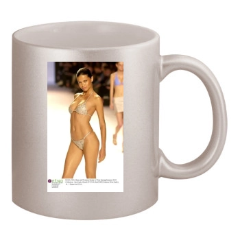 Adriana Lima 11oz Metallic Silver Mug