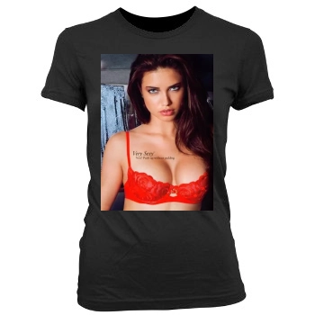 Adriana Lima Women's Junior Cut Crewneck T-Shirt