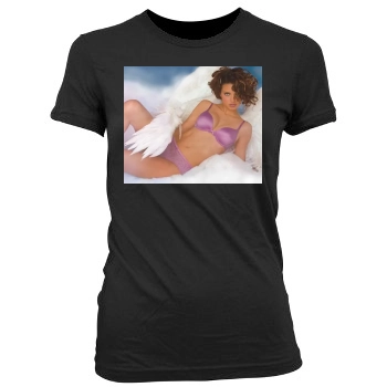 Adriana Lima Women's Junior Cut Crewneck T-Shirt