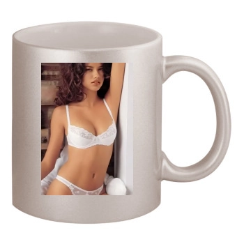 Adriana Lima 11oz Metallic Silver Mug