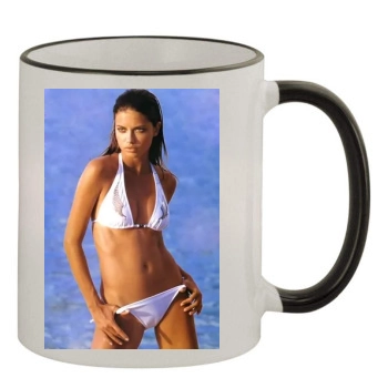 Adriana Lima 11oz Colored Rim & Handle Mug