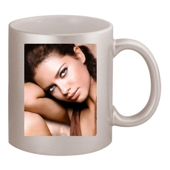 Adriana Lima 11oz Metallic Silver Mug