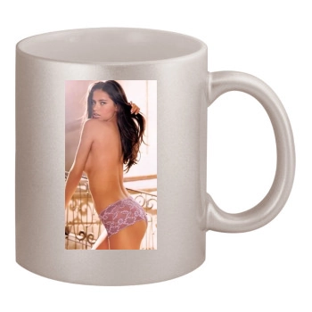 Adriana Lima 11oz Metallic Silver Mug