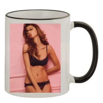 Adriana Lima 11oz Colored Rim & Handle Mug