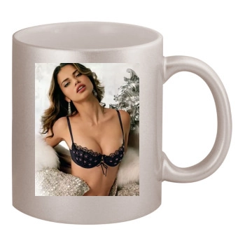 Adriana Lima 11oz Metallic Silver Mug