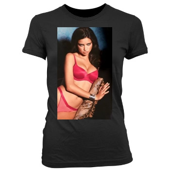 Adriana Lima Women's Junior Cut Crewneck T-Shirt