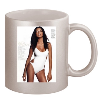 Adriana Lima 11oz Metallic Silver Mug