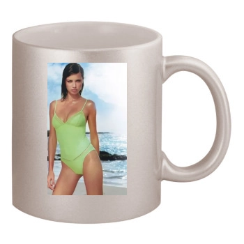 Adriana Lima 11oz Metallic Silver Mug