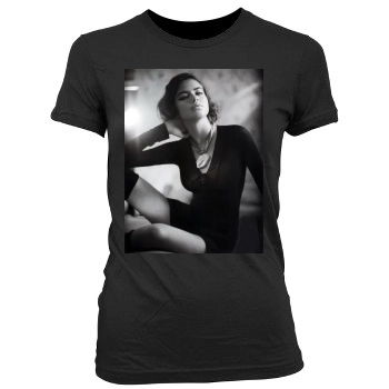 Adriana Lima Women's Junior Cut Crewneck T-Shirt