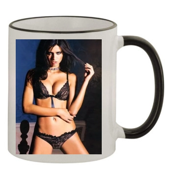 Adriana Lima 11oz Colored Rim & Handle Mug