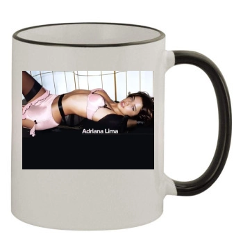 Adriana Lima 11oz Colored Rim & Handle Mug