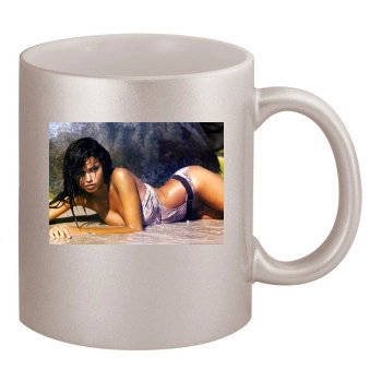 Adriana Lima 11oz Metallic Silver Mug