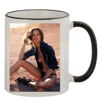 Adriana Lima 11oz Colored Rim & Handle Mug