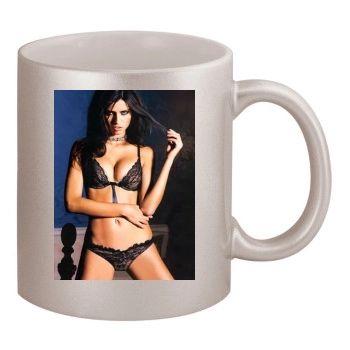 Adriana Lima 11oz Metallic Silver Mug