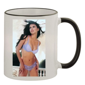 Adriana Lima 11oz Colored Rim & Handle Mug