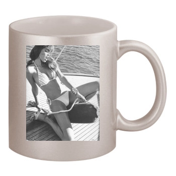 Adriana Lima 11oz Metallic Silver Mug